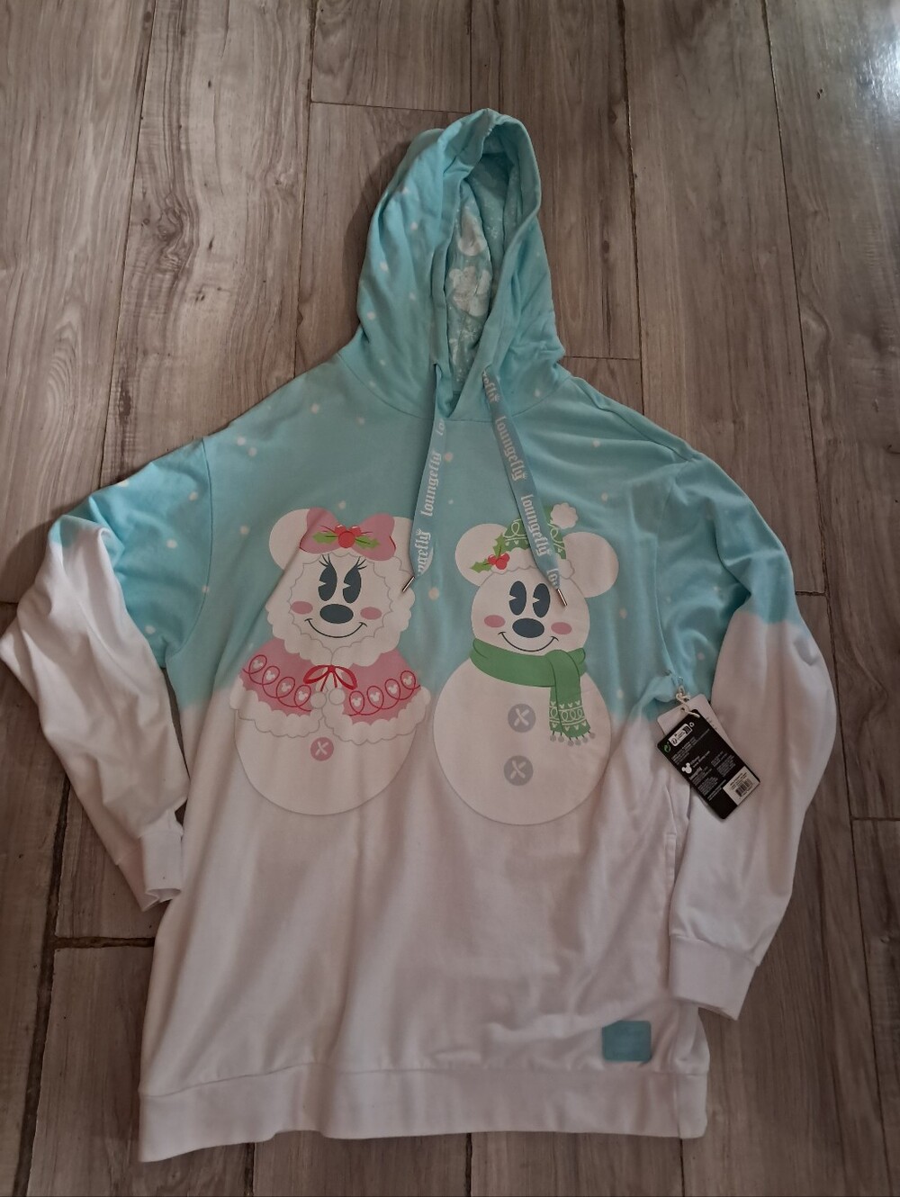 Disney Mickey Snowman Hoodie L